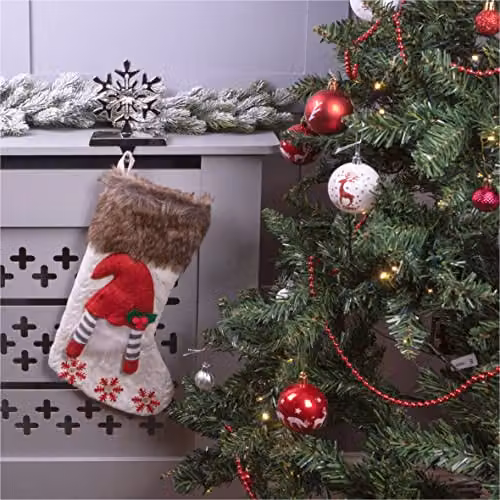 St Helens Home & Garden Luxury Gonk Christmas Stocking, White