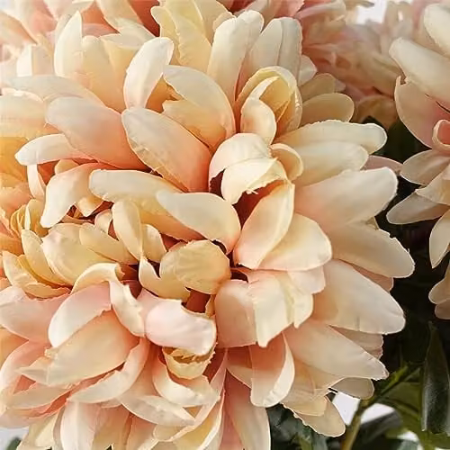 Pink Chrysanthemum Leaf Design Artificial Textile Flowers – 3