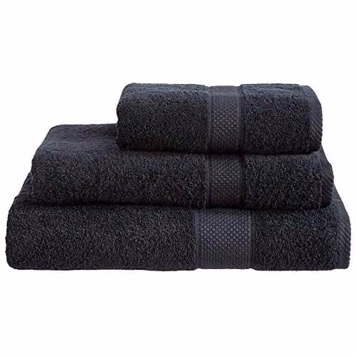 Linens Limited Turkish Cotton Face Cloth in Black – 1