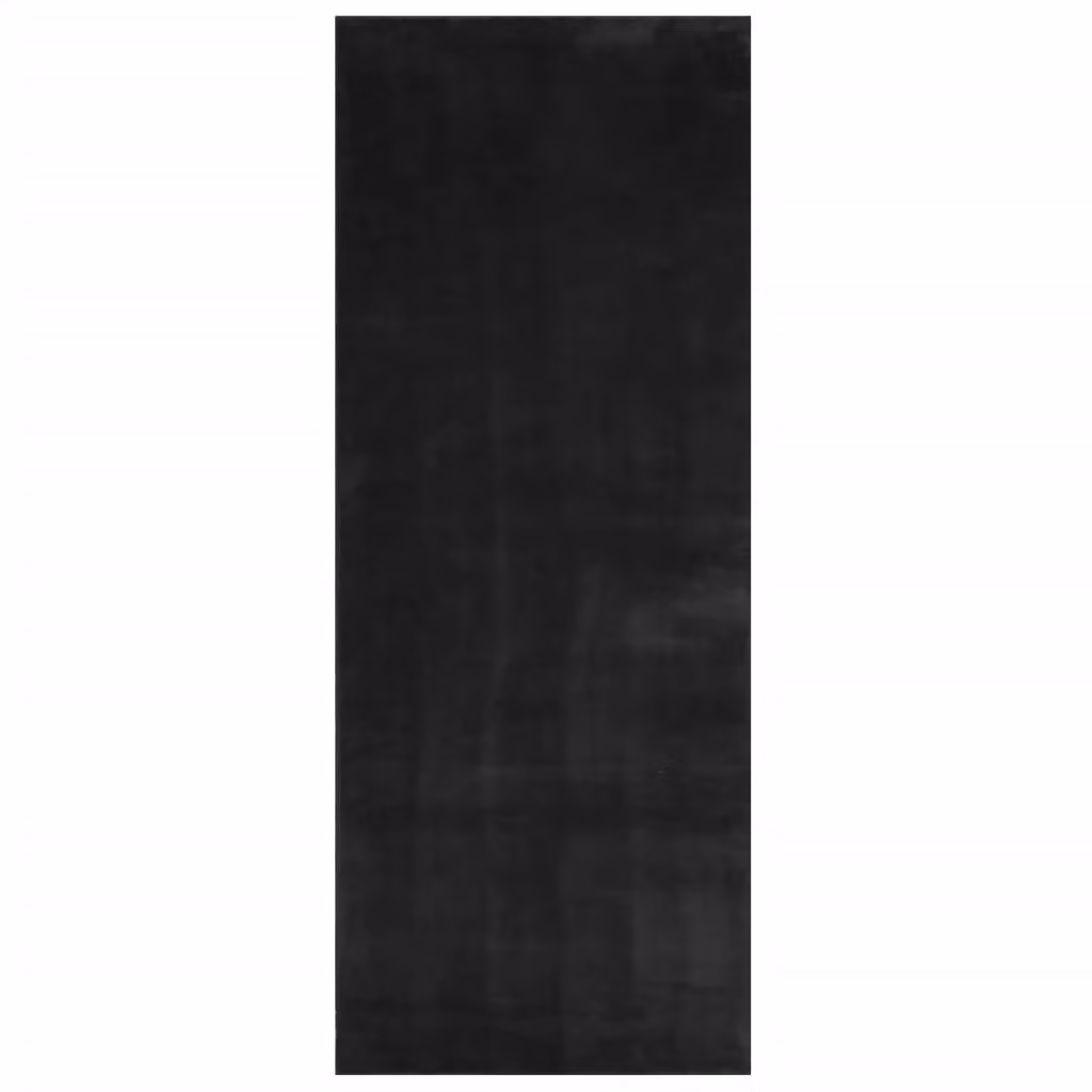 Berkfield Home HUARTE Black Short Pile Washable Polyester Rug, W/D/H: 80 x 200 cm – 2