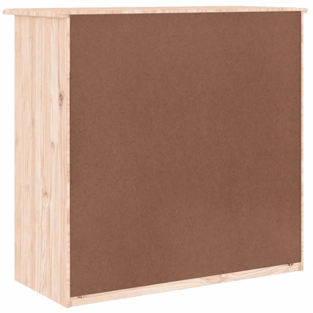 Berkfield Home ALTA Chest of Drawers in Light Tan Solid Pine Wood, W: 77 cm, D: 35 cm, H: 73 cm – 2