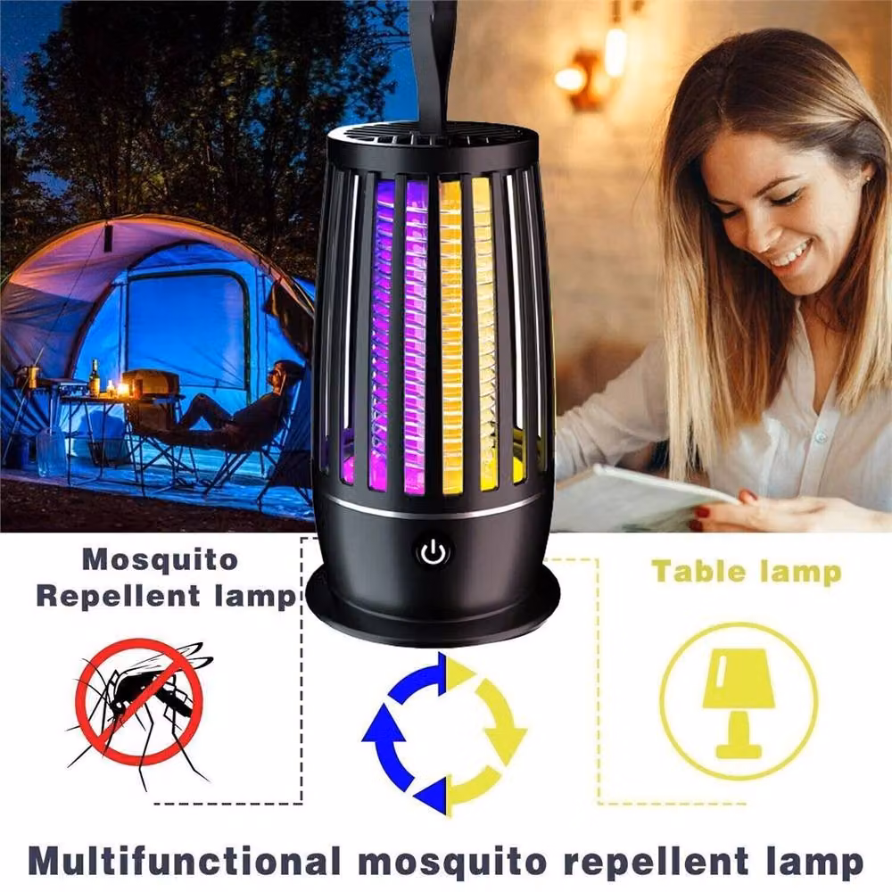 Nordara Portable Electric Bug Zapper Lamp with UV Light, Black, W/D/H: 50 x 50 x 50 cm – 3