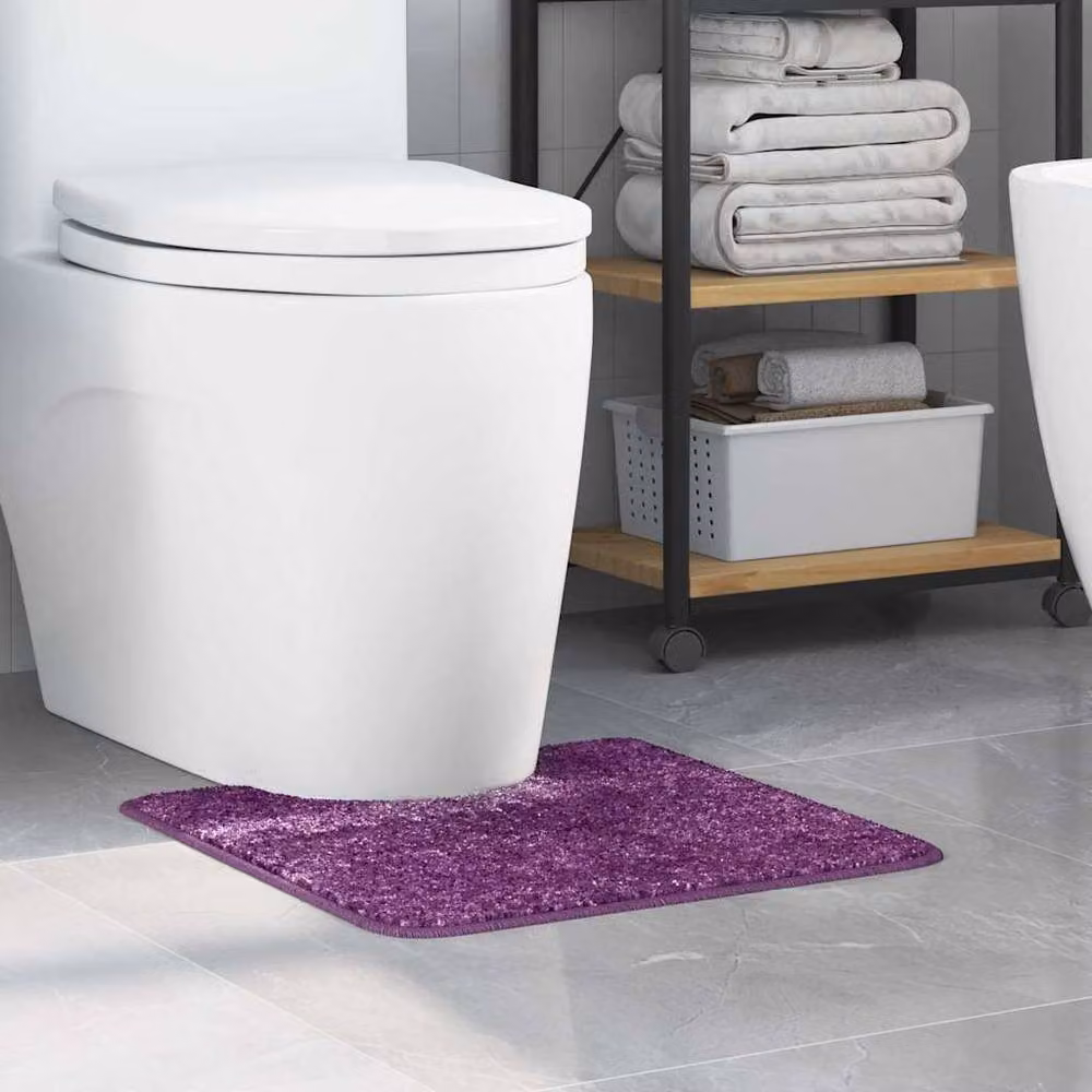Berkfield Home U-Shaped Non-Slip Purple Bath Mat, W/D: 50 x 50 cm – 2