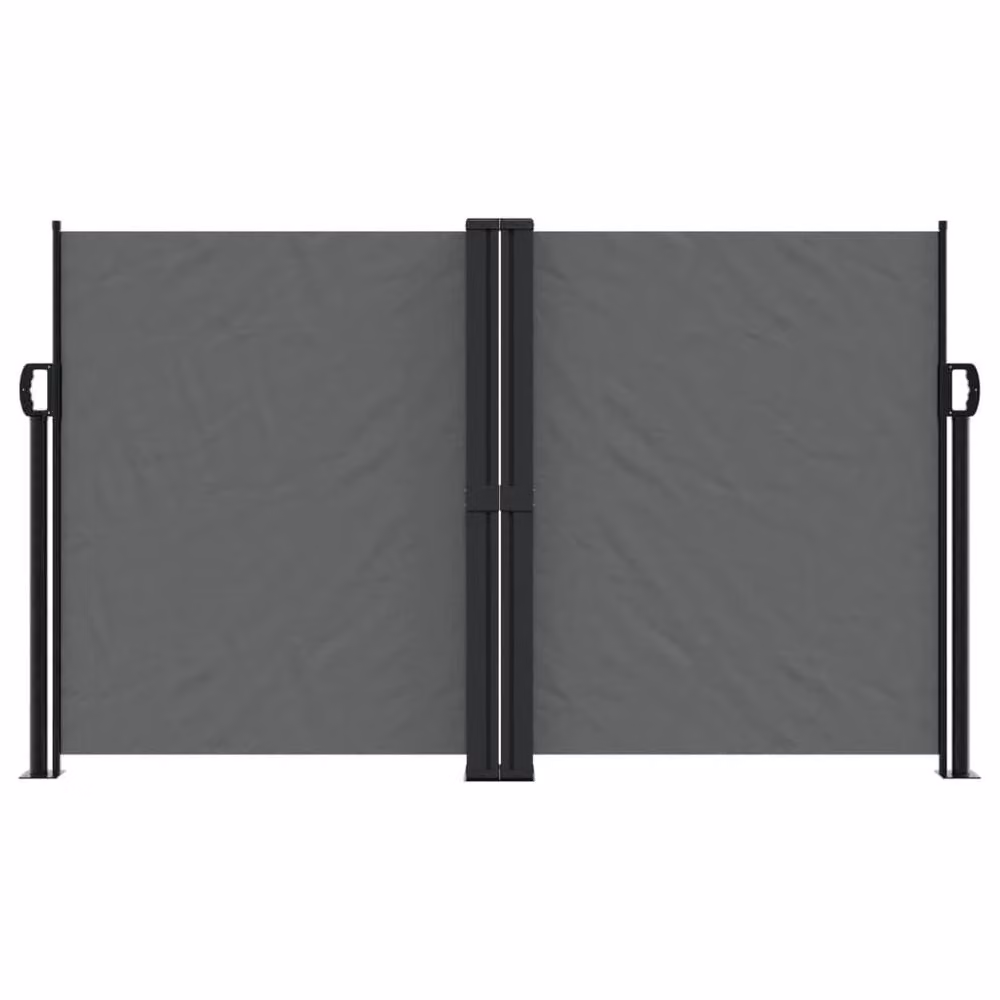 Berkfield Home Retractable Side Awning in Anthracite Grey, W/H: 1200 x 140 cm – 1