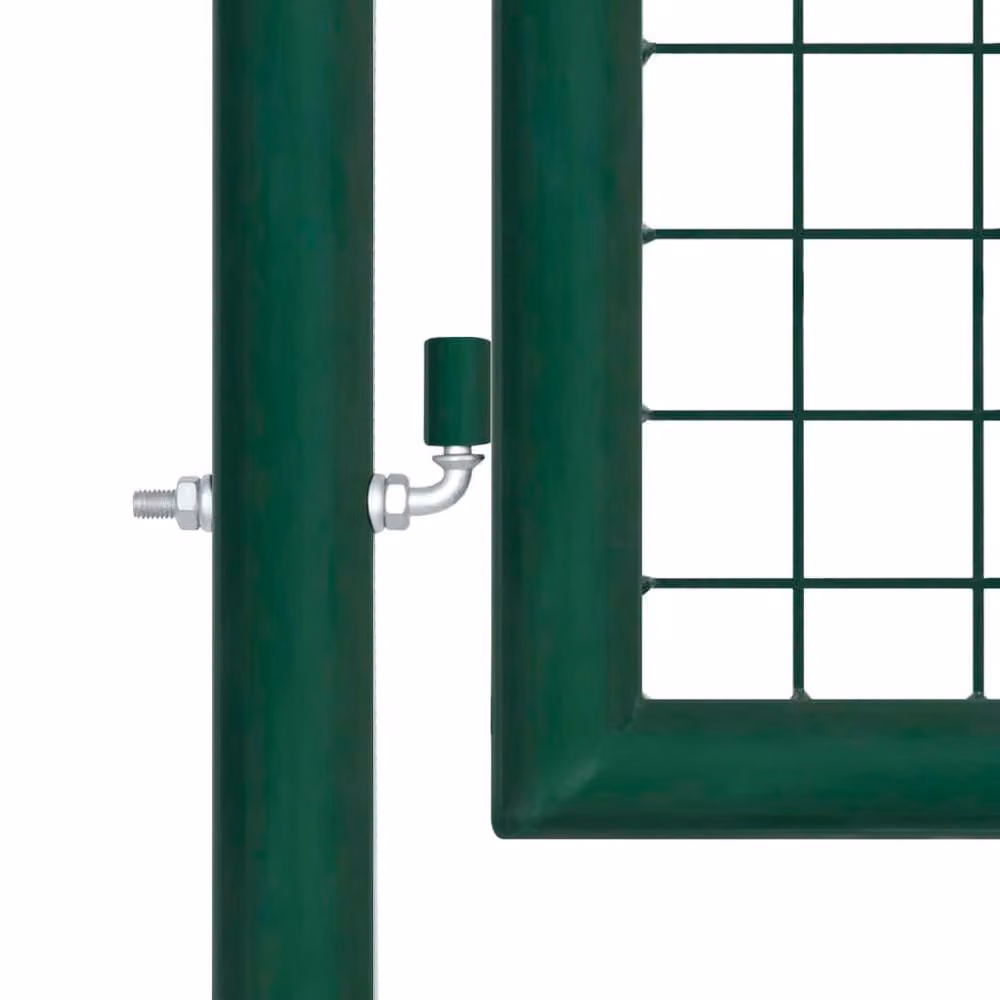 Berkfield Home Durable Steel Garden Gate, Green, W: 350 cm, H: 100 cm – 4