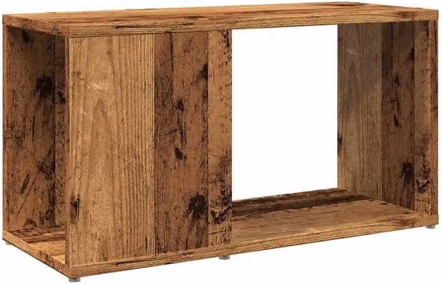 Berkfield Home Rustic Old Wood TV Cabinet in Brown, W/D/H: 60 x 24 x 32 cm – 1
