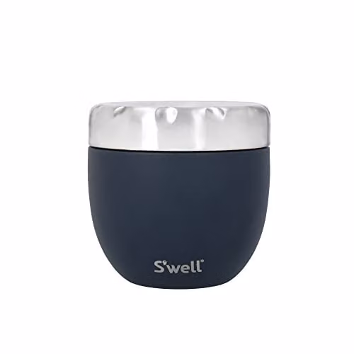 S'well Eats 2-in-1 Insulated and Leakproof Food Bowl with Screw-Top Lid, Blue, 636ml – 1