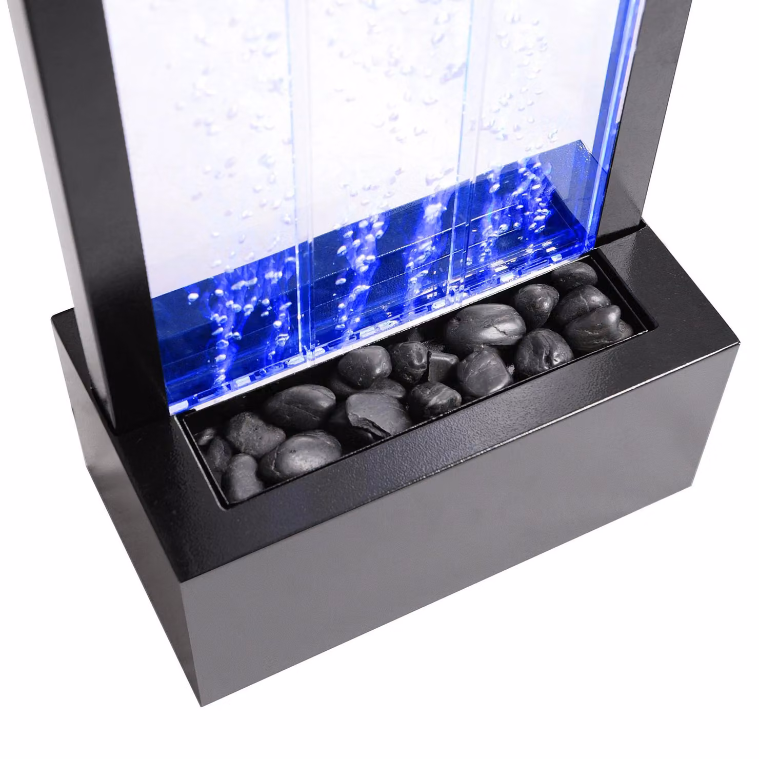 Primrose Bubble Water Wall with Colour Changing LEDs in Dark Grey, Height: 122 cm – 3