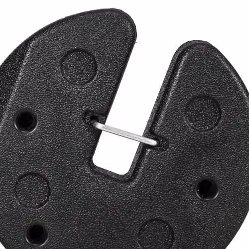 Outsunny Gazebo Weight Set of 4 in Black, 12kg Total Weight with Reinforcement Pins – 6