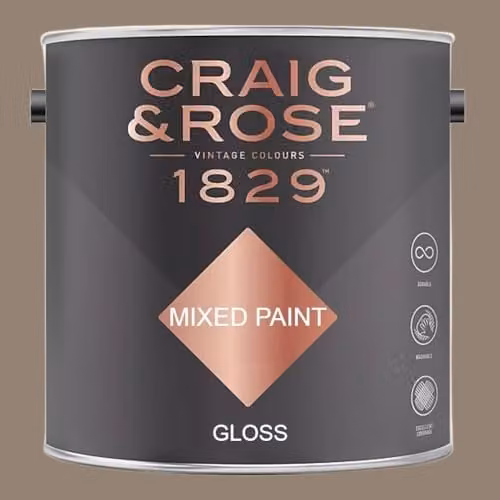 Craig & Rose 1829 Paint Stop Gloss Paint in Lucienne Olive, 2.5 l
