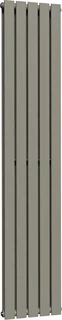 Lux Heat Flat Coloured Vertical Radiator in Dark Sage, H 180 cm x W 35 cm
