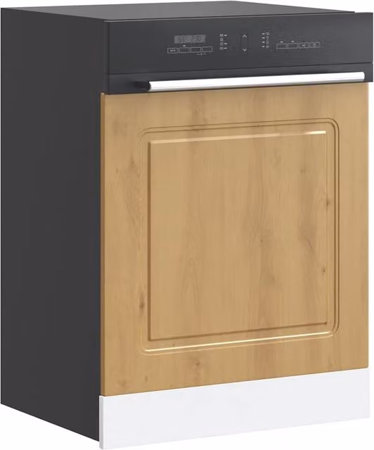 Berkfield Home Kalmar Artisan Oak Dishwasher Panel, Brown, W/D/H: 60 x 1.5 x 67 cm – 1