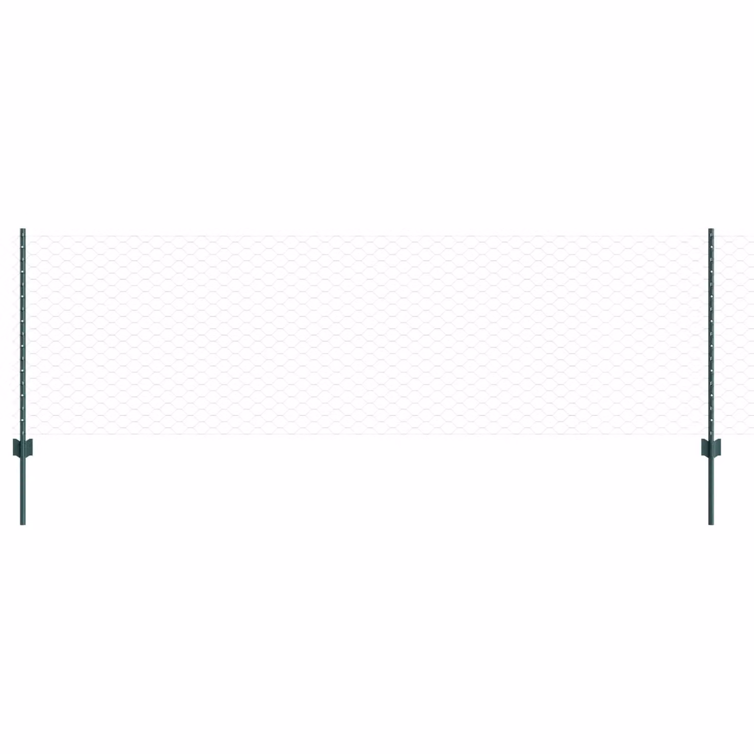 Berkfield Home Green Steel U-Channel Fence Posts, 5 Pack, Height: 80 cm – 2