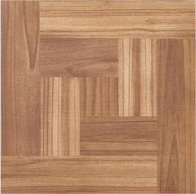 Darphe Self Adhesive Wood Effect Vinyl Flooring in Brown