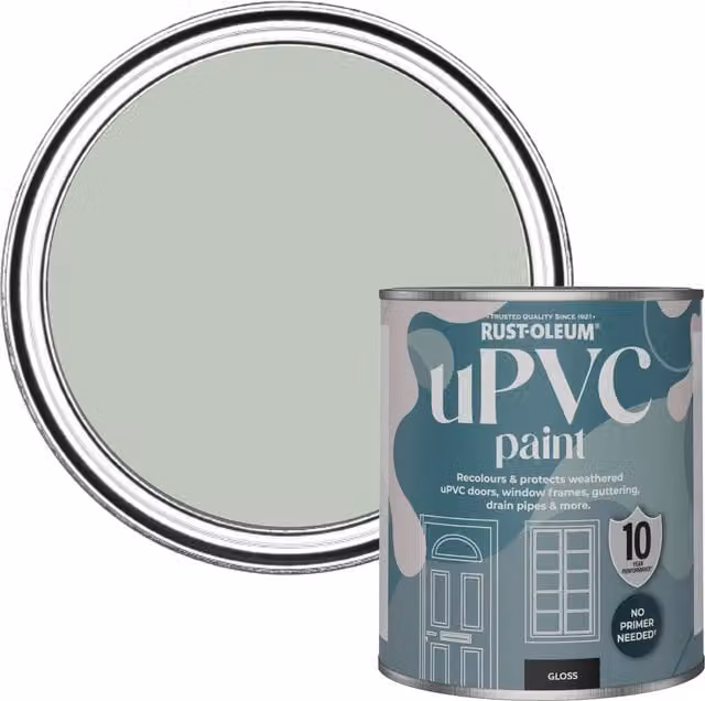 Rust-Oleum Gloss Finish UPVC Paint in Green, 0.75 l