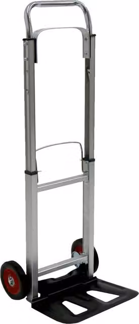 Oypla Heavy Duty Folding Aluminium Hand Trolley, 90kg Capacity, Silver