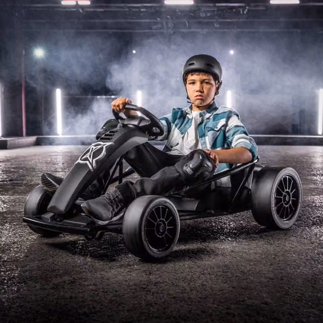 Xootz Comet 24v Electric Go Kart Ride-On in Black