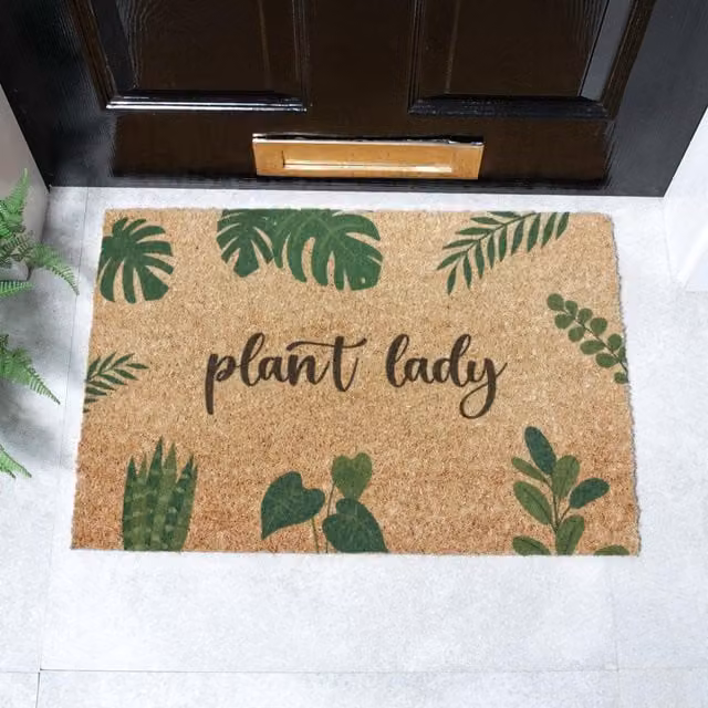 Artsy Mats Plant Lady Doormat in Brown, W/D: 60 x 40 cm