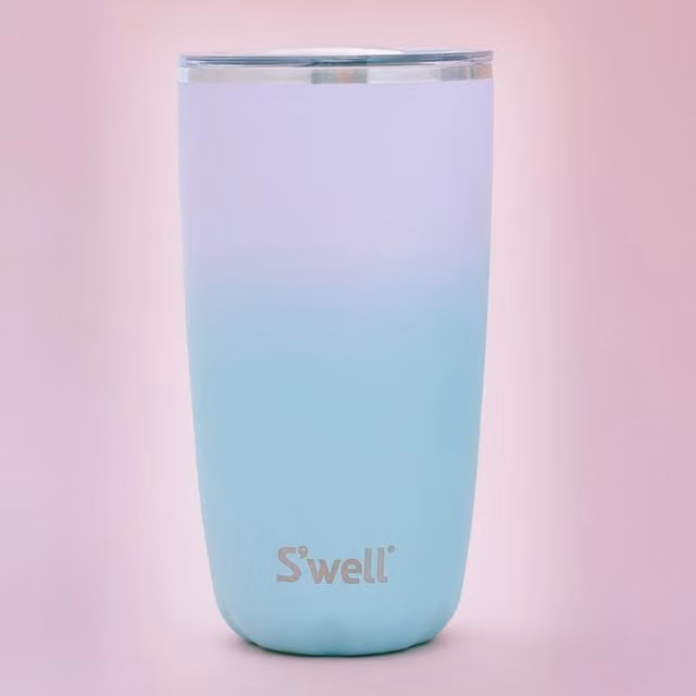 S'well Pastel Candy Stainless Steel Tumbler with Lid, 530ml, Assorted Green, Purple and Multicolour