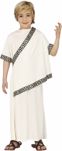Fiestas Guirca Boys Roman Costume in Beige and Multicolour