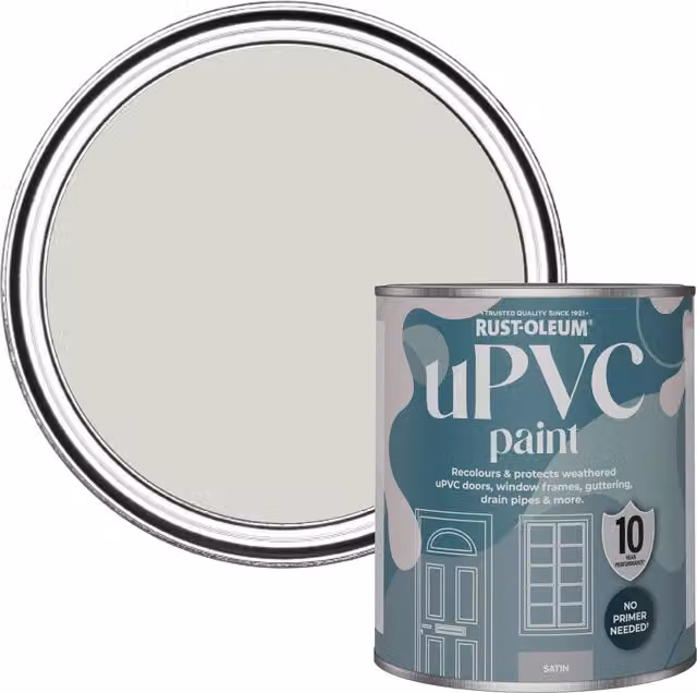 Rust-Oleum UPVC Paint in Satin Finish, Bare Birch, 0.75 l