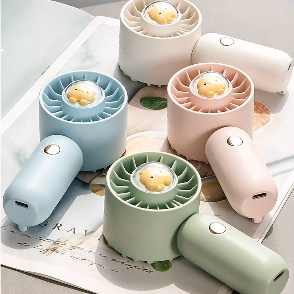Quipulse Multifunctional Portable Mini Rechargeable Fan in Pink – 2