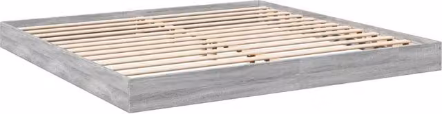 Berkfield Home Sonoma Modern Super King Bed Frame, Grey, W: 180 cm, D: 200 cm, H: 183 cm – 1
