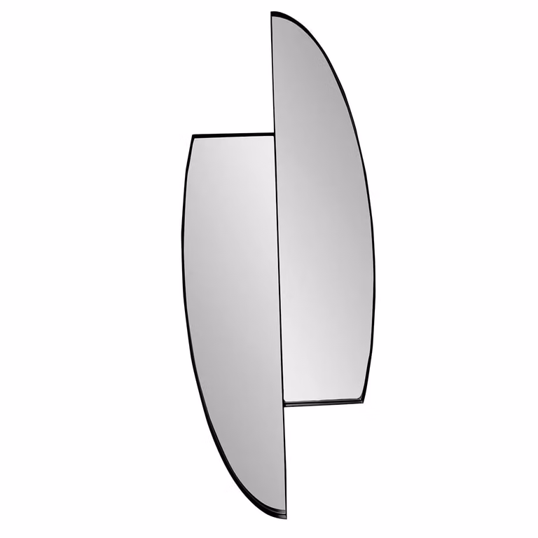 Dome Deco ELTON Black Modern Wall Mirror