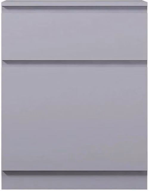 ERGOVEXA Modern Matt Grey Multi Storage Cabinet Unit with 1 Door and 1 Drawer – 1