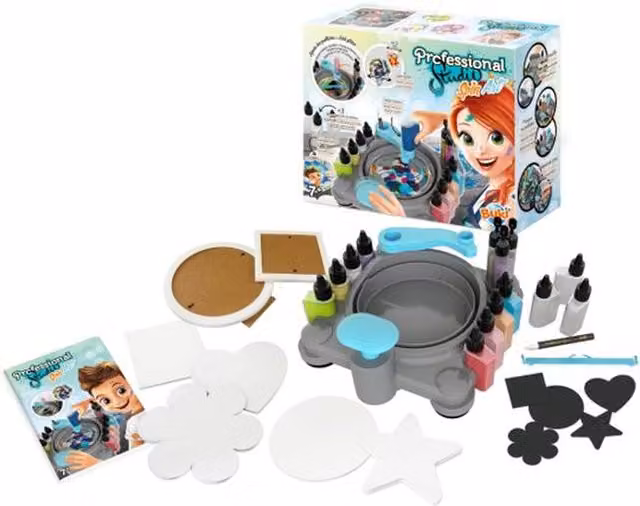 Buki Professional Studio Spin Art Motorised Creative Kit in Grey
