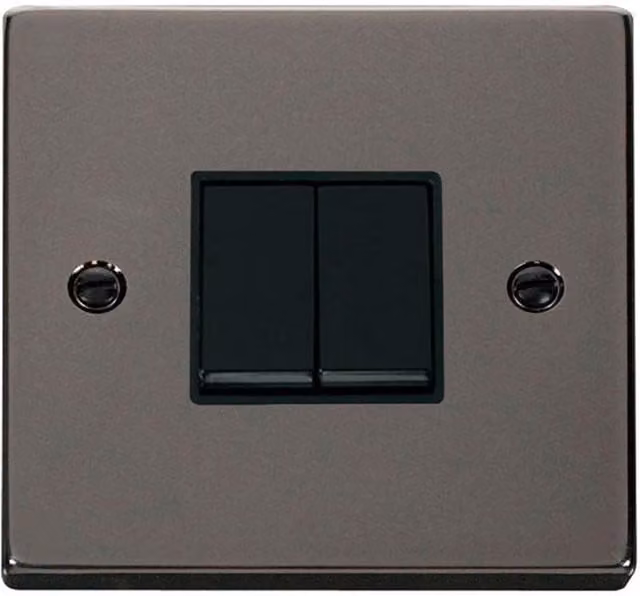 SE Home Black 2 Gang 2 Way Light Switch – 1