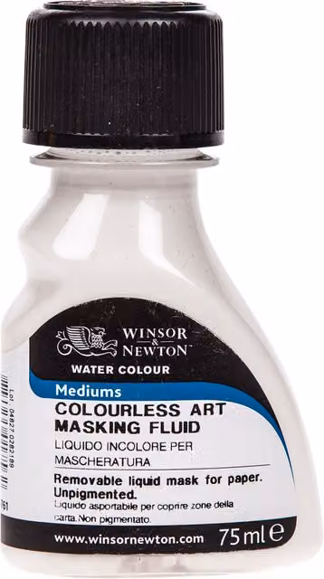 Winsor and Newton Colourless Art Masking Fluid, 75ml, Transparent