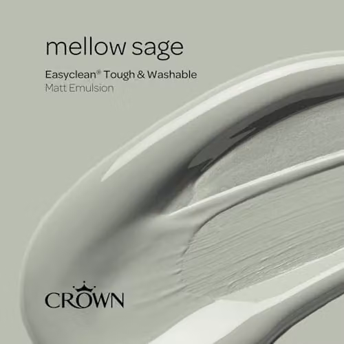 Crown EASYCLEAN Matt Emulsion Wall Paint, Green, 2.5L – 2