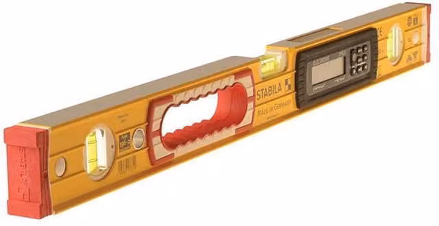 Stabila 196-2 Electronic Spirit Level IP65 3 Vial Yellow W: 60 cm