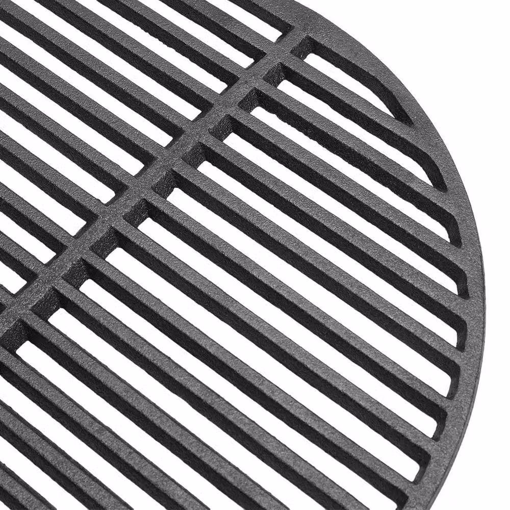 FLAVORA Black Cast Iron Round Barbecue Cooking Grate Replacement, Diameter: 38 cm – 4