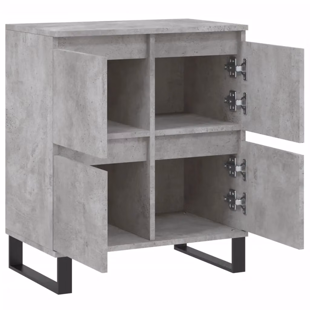 Berkfield Home Industrial Sideboard in Concrete Grey, W/D/H: 60 x 35 x 70 cm – 3