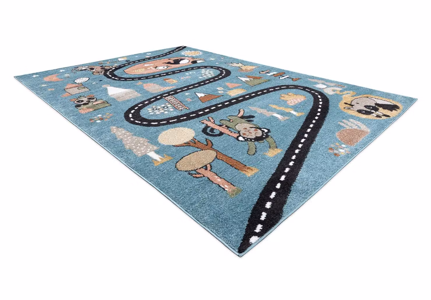 RugsX Blue Kids Motif Rectangular Rug, W: 80 cm, L: 150 cm – 2