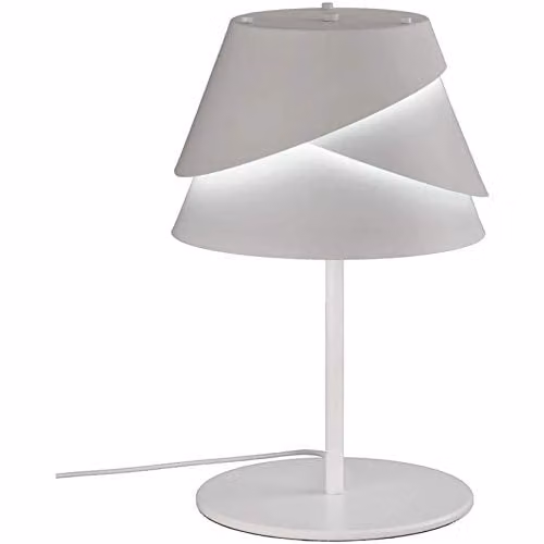 Netlighting Alboran Modern Table Lamp in White, Aluminium and Metal – 1