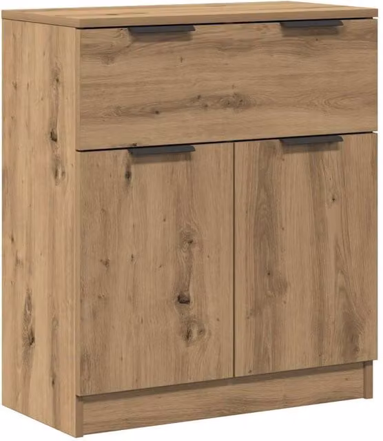 Berkfield Home Artisan Oak Sideboard in Brown, W/D/H: 60 x 30 x 70 cm