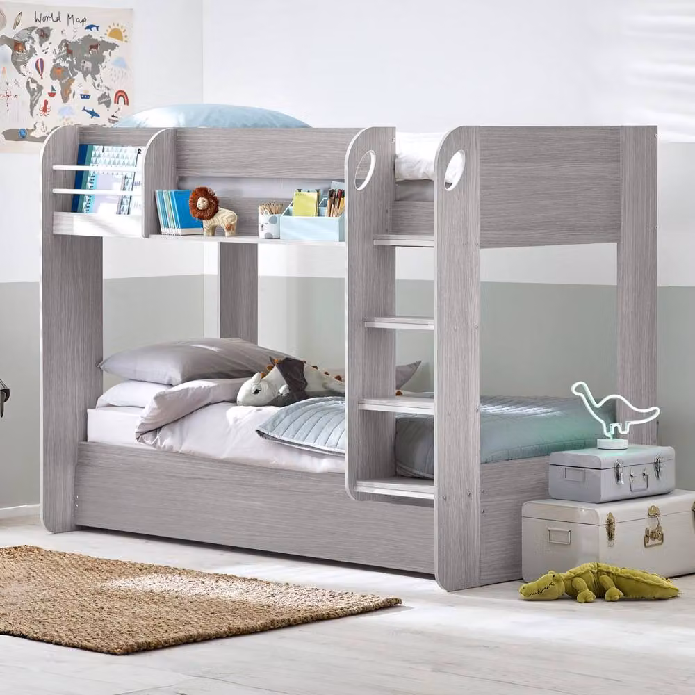Cheshire Quartz Bunk and Underbed in Grey Oak, Single 90 x 200 cm – 2