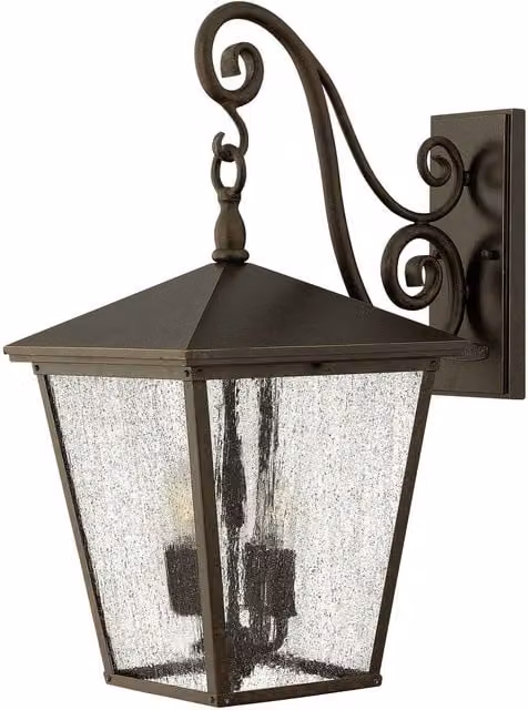 Loops Regency Bronze Outdoor IP44 LED Wall Lantern with E14 Bulb Holder