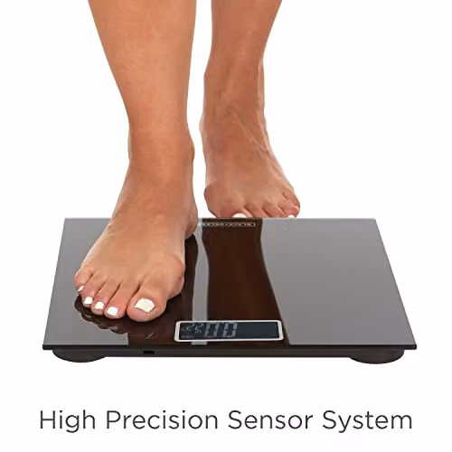 BLACK+DECKER BXBS0002GB Digital Bathroom Scale with High Precision Sensor System and LCD Display, Black – 5