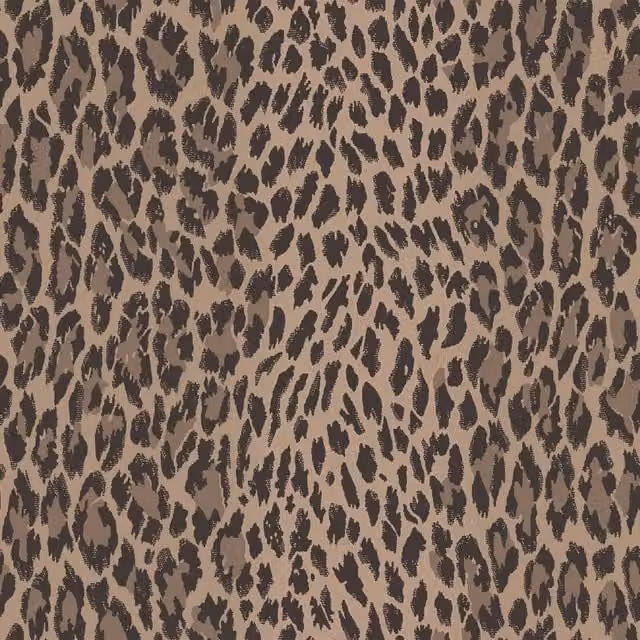 House of Hackney WILD CARD Wallpaper in Earth Brown Animal Print