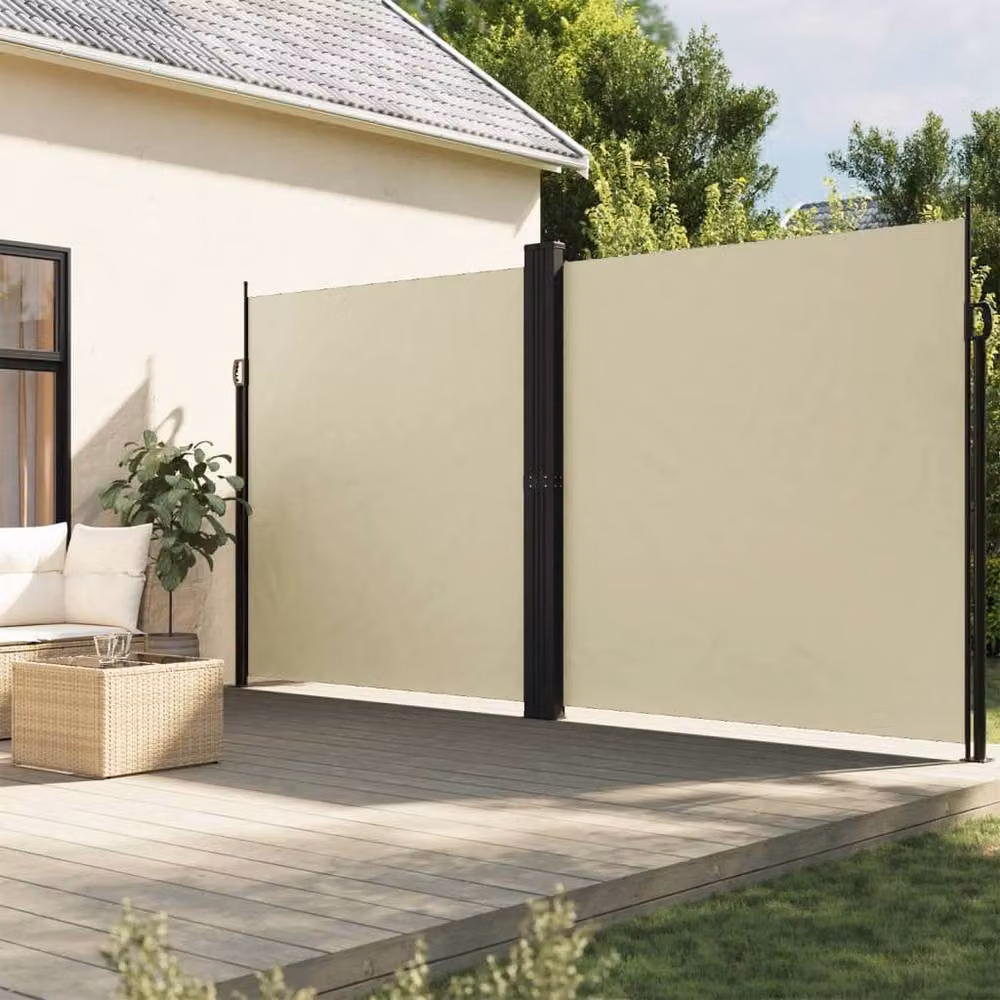 Berkfield Home Retractable Single Side Awning in Cream, W: 1000 cm, H: 200 cm – 2
