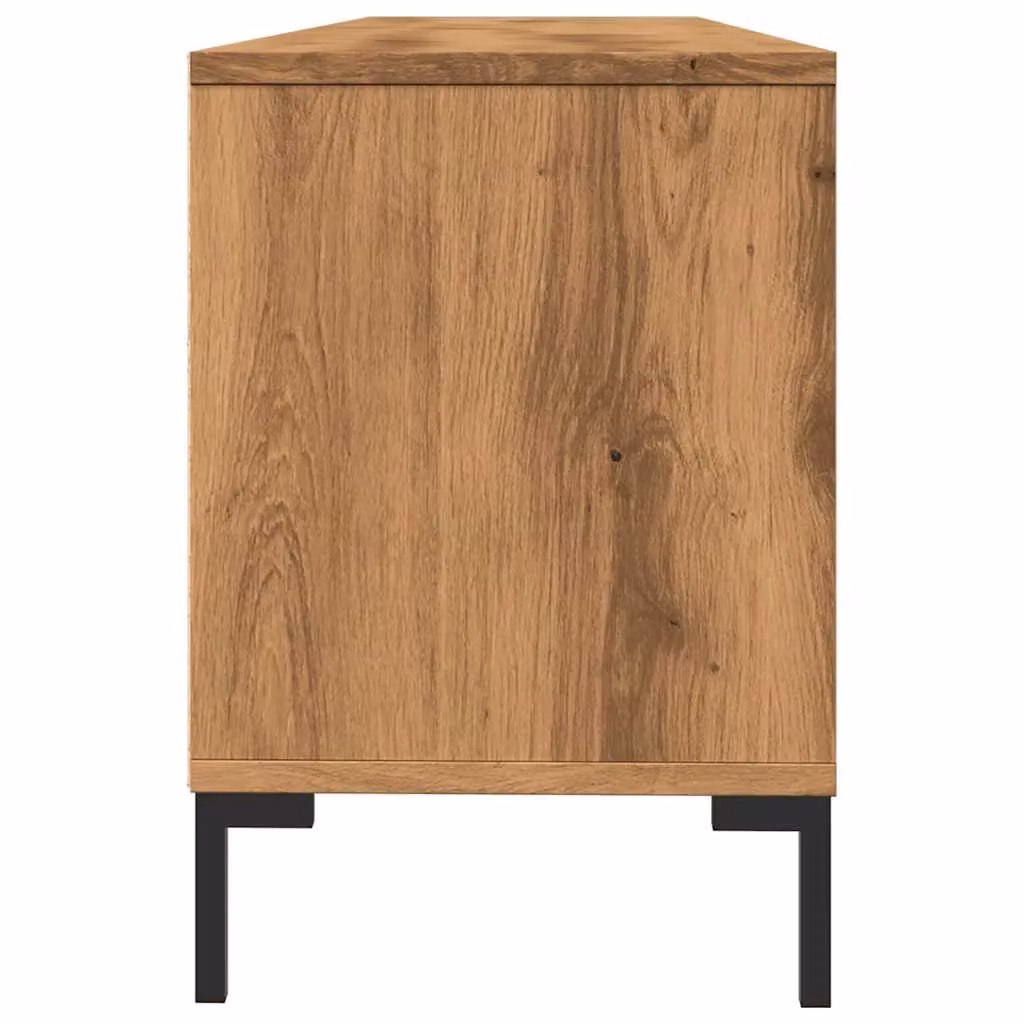 Berkfield Home Artisan Oak TV Cabinet in Brown, W/D/H: 150 x 30 x 44.5 cm – 4