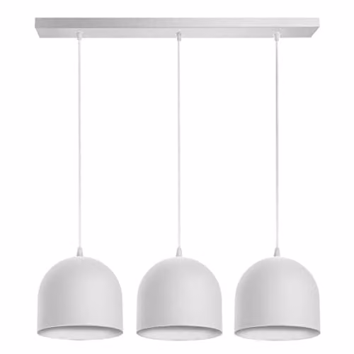 Helam Madison Straight Bar Pendant Ceiling Light in White