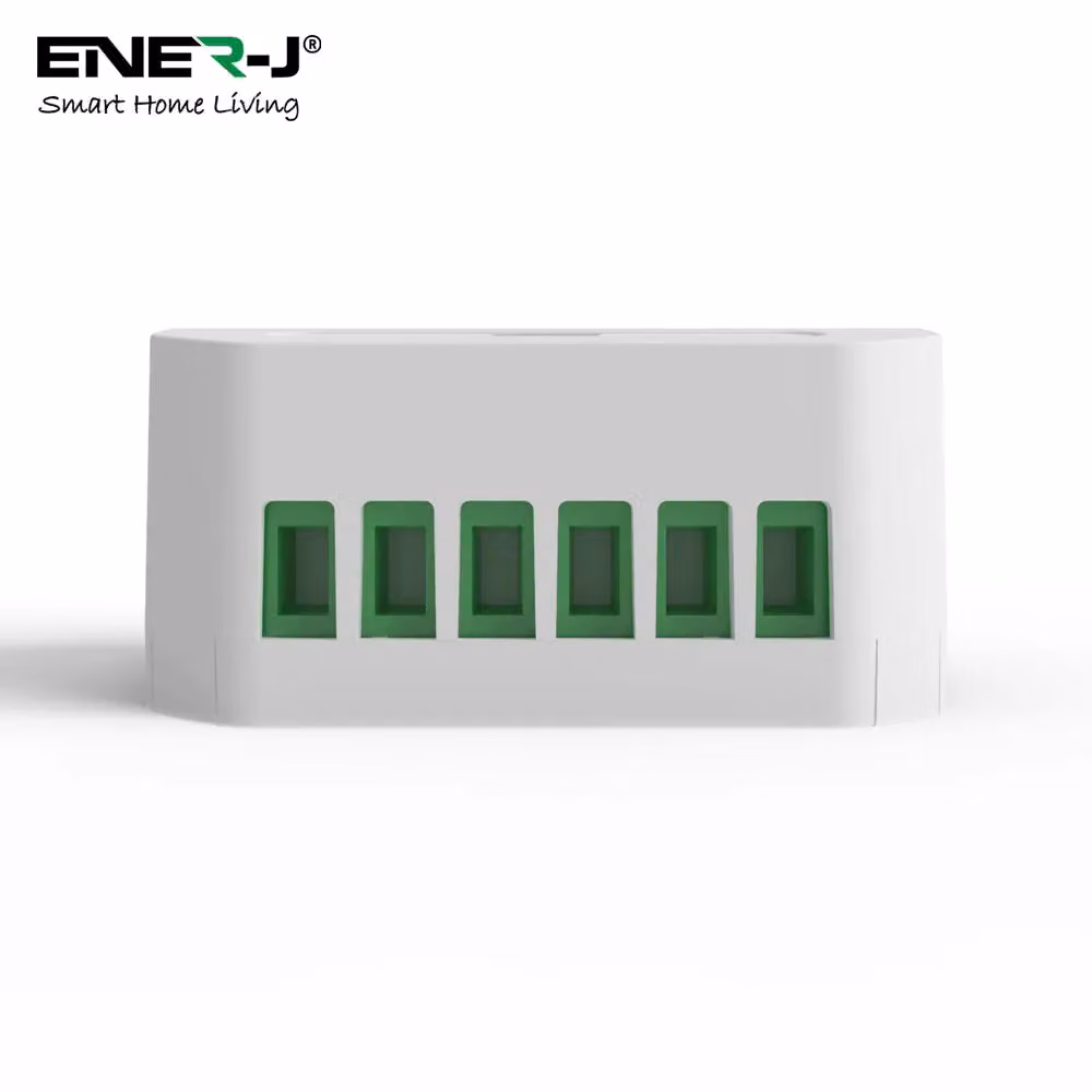 ENER-J Smart Home WiFi and Bluetooth Single 1 Gang Light Switch Module in White – 2