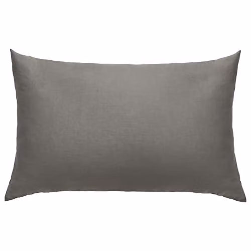 Highams 2 Pack Grey 200 Thread Count 100% Cotton Housewife Pillowcases with Envelope Closure, W: 50 cm x H: 75 cm – 1