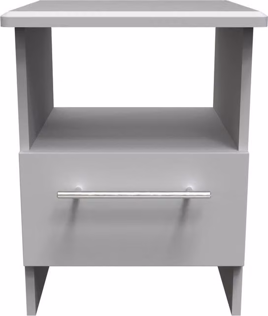 2 U Carlton Ready Assembled Bottom Drawer Lamp Table in Grey – 1