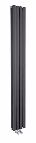 Hudson Reed Revive HRE009 Compact Double Panel Radiator, Anthracite